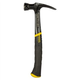 STANLEY FMHT1-51276 Marteau Arrache-Clous Forgé Droit Anti-Vibration 450G - Tête Compacte - Zone De Frappe Plus Large - Grip Ant