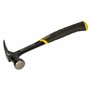 STANLEY FMHT1-51276 Marteau Arrache-Clous Forgé Droit Anti-Vibration 450G - Tête Compacte - Zone De Frappe Plus Large - Grip Ant