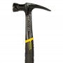 STANLEY FMHT1-51276 Marteau Arrache-Clous Forgé Droit Anti-Vibration 450G - Tête Compacte - Zone De Frappe Plus Large - Grip Ant