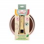 MENASTYL - Lot2 casseroles colorama 16 et 18cm en aluminium rose avec poignée - 6020634