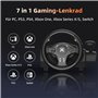 Volant de Jeu PC avec Double Retour de Force Moteur