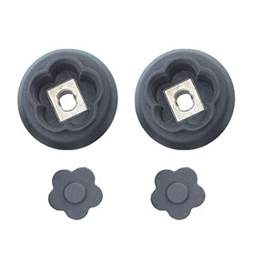 Set de 2 guides de couplage engrenage avec fleurs 5 branches Monsieur Cuisine connect | smart MCC MCS