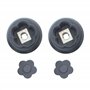 Set de 2 guides de couplage engrenage avec fleurs 5 branches Monsieur Cuisine connect | smart MCC MCS