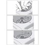 Set de 2 guides de couplage engrenage avec fleurs 5 branches Monsieur Cuisine connect | smart MCC MCS