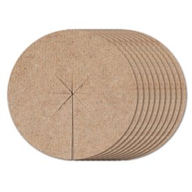 La Cordeline Disques de Paillage Naturel en Feutre Jute Ø 16cm