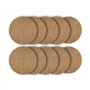 La Cordeline 10 Disques de Paillage en Fibre de Coco Naturel Ø 30 cm - 900g/m² - Tapis de Protection Contre Les Mauvaises Herbes