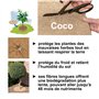 La Cordeline 10 Disques de Paillage en Fibre de Coco Naturel Ø 30 cm - 900g/m² - Tapis de Protection Contre Les Mauvaises Herbes