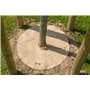 La Cordeline Lot 5 Disques de Paillage Naturel 40cm en Feutre de Chanvre 600 g/m² – Protection Contre Les Mauvaises Herbes, Le F