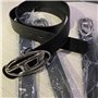 COOKOE Boucle ovale en métal pour homme et femme - Ceinture décorative de luxe - Ceinture polyvalente
