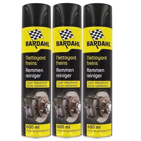 Bardahl NETTOYANT Frein Super DEGRAISSANT 600 ML Lot de 3