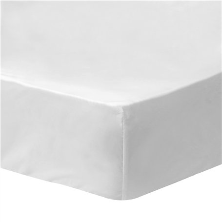 MATT & ROSE Drap Housse 160x200 cm Uni Coton Lavé | 100% Coton | Oeko-tex | Blanc
