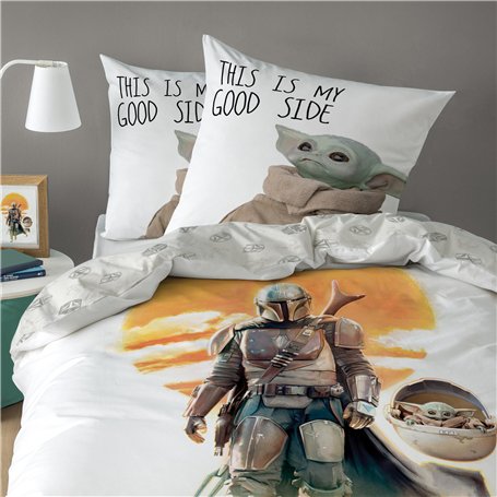 Star Wars Home Soldat Parure de lit Enfant | 100% Coton | Oeko-TEX | Housse de Couette 140x200cm + 1 Taie d'oreiller 65x65cm | I