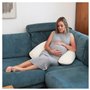 CANDIDE - Coussin De Grossesse - Coussin d'Allaitement - Coussin De Maternité - Transat Bébé - Multirelax - Coton Bio GOTS - 3-9