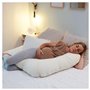 CANDIDE - Coussin De Grossesse - Coussin d'Allaitement - Coussin De Maternité - Transat Bébé - Multirelax - Coton Bio GOTS - 3-9