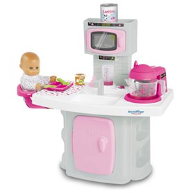 Jouets Ecoiffier - 2899 - La Cuisine de Bébé - Jeu d'imitation - Donner à Manger à bébé - A partir de 18 Mois - Fabriqué en Fran
