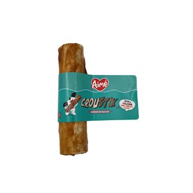 Aimé - Stick à Macher - Friandise pour Chien Saveur Bacon - A Donner Entre Les Repas - Nourriture pour Chiens Faible en Matière