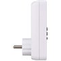 Brennenstuhl Programmateur hebdomadaire Comfort-Line blanc (prise programmable digitale, minuterie hebdomadaire pour l'intérieur