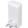 Brennenstuhl Programmateur hebdomadaire Comfort-Line blanc (prise programmable digitale, minuterie hebdomadaire pour l'intérieur