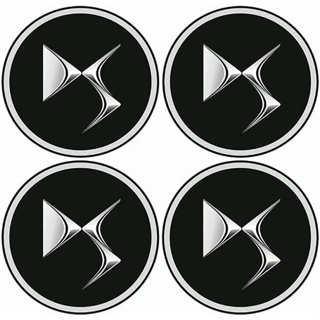 dzggs 4 pièces Auto Cache Moyeux pour DS 3 / DS 3 Crossback/DS 4 / DS 5 / DS 7 / DS 7 Crossback/DS 9