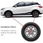 dzggs 4 pièces Auto Cache Moyeux pour DS 3 / DS 3 Crossback/DS 4 / DS 5 / DS 7 / DS 7 Crossback/DS 9, ABS Aluminium Enjoliveur C