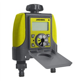 Jardibric - Programmateur d'Arrosage Digital 2 Voies : Fréquence 10s à 7j