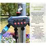 Jardibric - Programmateur d'Arrosage Nez de Robinet Bluetooth 4 Voies : Réglage de 1min à 6h, Fréquence de 1h à 7 Jours, 1 Progr