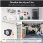 Jardibric - Dévidoir Mural Électrique 25m + 2m 230V AC IP20/50Hz Usage Intérieur 3200W Déroulé 1500W Enroulé - H05VV-F 3G1.5mm²