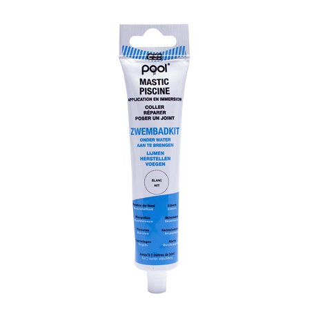 Mastic joint et colle spécial piscine GEB Spécial piscine - Blanc 80 ml - 590925