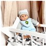 CLEMENT CLEMENTINE - Poupon - Jouet pour Enfant - 121136 - Bleu - Vinyle - Poupée - Bébé - Mannequin - 35 cm x 10 cm - À Partir 