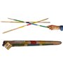 PLANÈTE BOIS - Mikado Géant - FSC - 140787-2 à 6 Joueurs - Multicolore - Bois - Jeu pour Enfant - Jeu de Société - Jeu d'Adresse