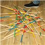 PLANÈTE BOIS - Mikado Géant - FSC - 140787-2 à 6 Joueurs - Multicolore - Bois - Jeu pour Enfant - Jeu de Société - Jeu d'Adresse