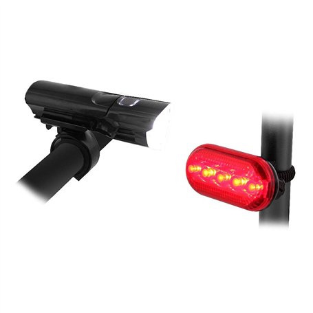 Tnb - Eclairage Avant + arrière pour vélo T'nB Urban Moov Blanc/Rouge