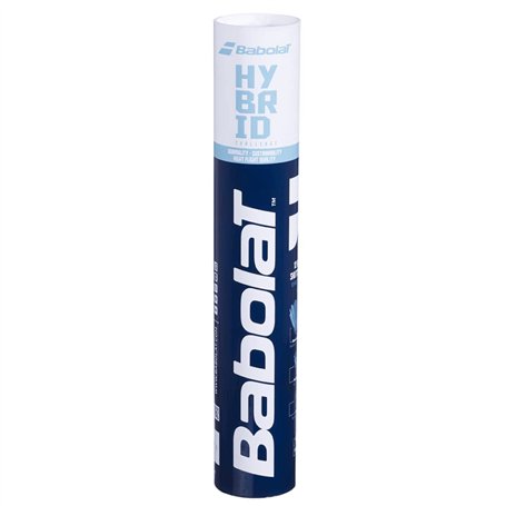 Babolat Boite de 12 Volants Plumes Badminton Hybrid SHUTTERCOCK