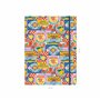 Clairefontaine - 116275C - Une Chemise à Elastique 22x31 cm, 3 rabats A4 Pratique et Colorée - Décor Agrumes Aux Couleurs Acidul