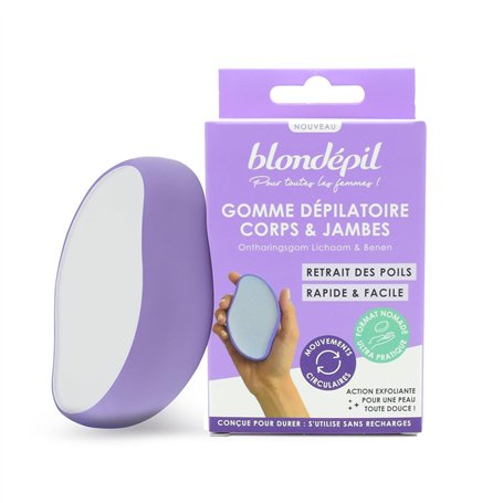 Blondépil - Gomme dépilatoire corps et jambes. Epilation corps sans douleur