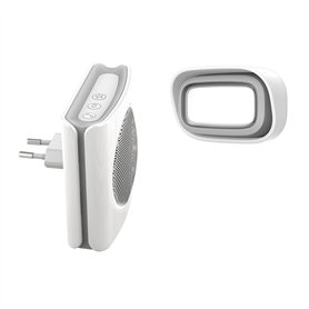 Extel 081742 Carillon Sonnette enfichable sans fil Blanc 200 m