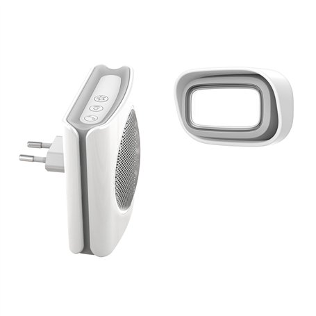 Extel 081742 Carillon Sonnette enfichable sans fil Blanc 200 m