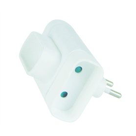 Tec Hit 250101 Triplite 3 Prises sans terre 6 A Blanc