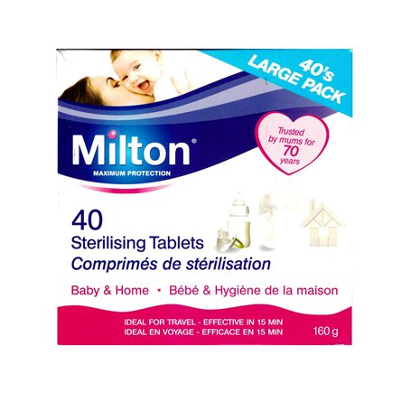 Milton Lot de 40 tablettes de stérilisation