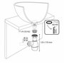 Wirquin 31180002 Siphon universel pour lavabo ou évier Ø32-40, blanc