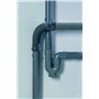 Wirquin 79021011 Raccord wc souple magicoude M/F D50, à emboîter (push-fit) pour évacuation, gris