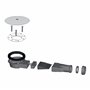 Wirquin 30718662 Bonde de douche Slim avec membrane pour receveurs extra-plats ø90, chromé