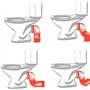 Wirquin 70718814 Pipe wc coudée extensible, à coller avec piquage pour évacuation toilette, blanc