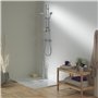 Wirquin 30720138 Bonde de douche extra-plate pour receveurs extra-plats ø90 avec dôme en ABS, chromé