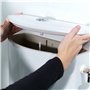 Wirquin 10724035 Mécanisme chasse d'eau wc double chasse avec bouton poussoir à câble MVB, gris