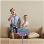 Microphone Stitch sur pied ajustable lumineux avec enceinte, 2 Micros et Effets vocaux, Enceinte Bluetooth