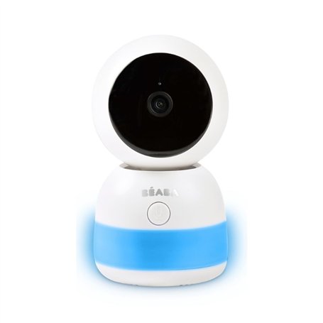 BEABA Caméra Vidéo Bébé Supplémentaire Rotation 360° Application Mobile Vision Nocturne Veilleuse Multicolore Talkie-Walkie Berc