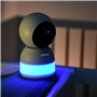 BEABA Caméra Vidéo Bébé Supplémentaire Rotation 360° Application Mobile Vision Nocturne Veilleuse Multicolore Talkie-Walkie Berc