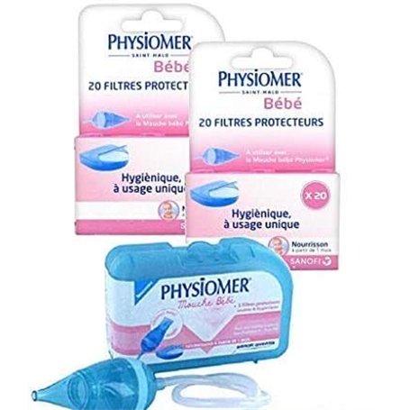 Physiomer Mouche Bébé + Physiomer 40 Filtres Protecteurs