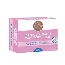 Gifrer 10 Embouts Jetables pour Mouche-Bébé